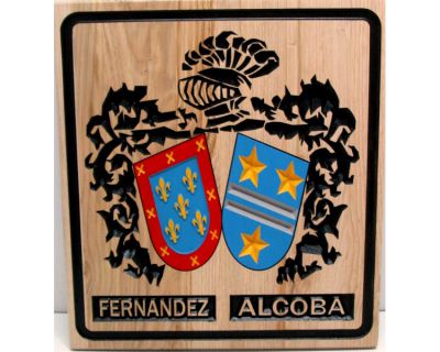 Escudo Heráldico doble “Fernández Alcoba”